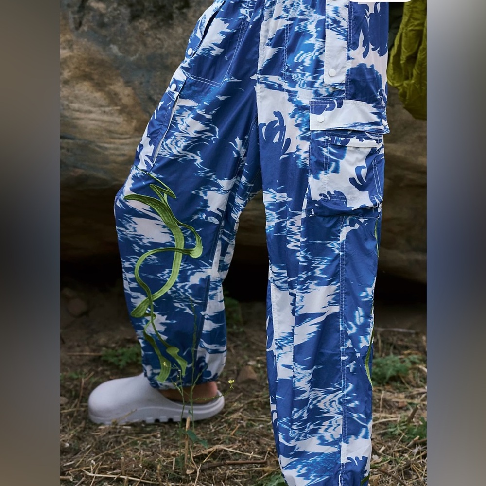 NWT Free People Movement Color burst Hike pants 5 pockets drawstring ankles